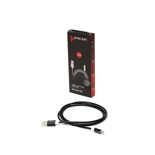 Cable USB a Lightning 1.2 Metros Metálico Sync Ray