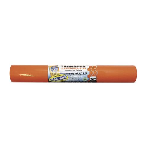 Plástico Autoadherible de .35 x 10 m Naranja Transfer