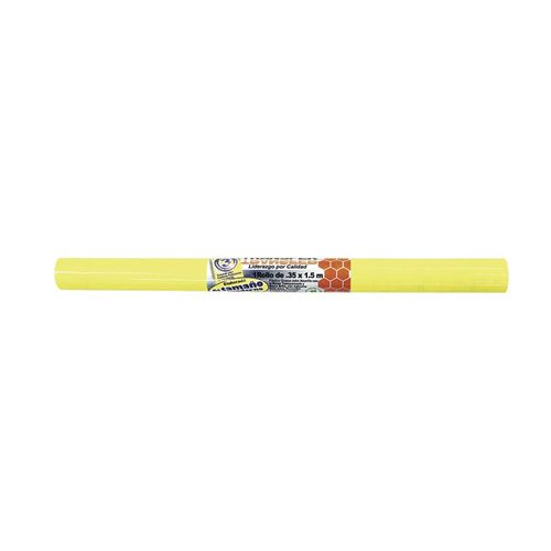 Plástico Autoadherible de .35 x 1.5 m Amarillo Transfer