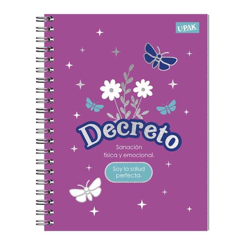 Cuaderno Espiral de 100 Hojas Cuadro Grande Yo Decreto Upak 4136531008