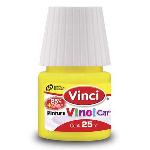 Pintura para Carteles Frasco con 25 ml Amarillo Limón 50 Vinci