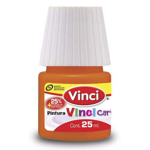 Pintura para Carteles Frasco con 25 ml Amarillo Oscuro 52 Vinci
