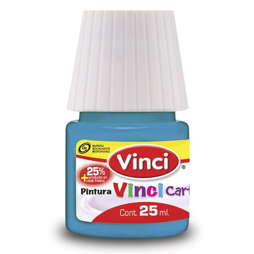 Pintura para Carteles Frasco con 25 ml Azul Turquesa 65 Vinci