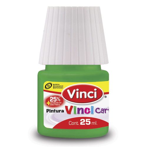 Pintura para Carteles Frasco con 25 ml Verde Amarillo 62 Vinci