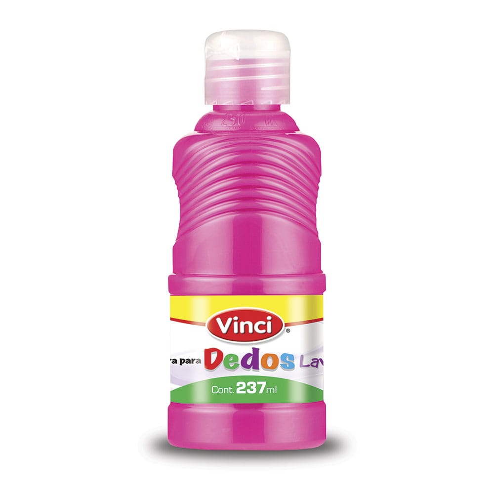 Pintura para dedos lavable vinci 237 ml magenta 22667 - DIXON