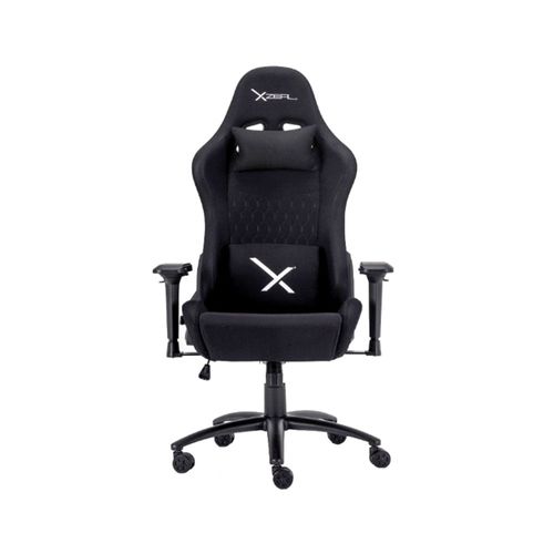 Silla Gamer Ergonómica Negro con Luces RGB Reclinable Desde 125 kg X Zeal