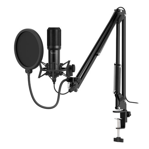 Kit de MICROFONO C/SOPORTE XZ260 NEGRO. XZKMC1B -