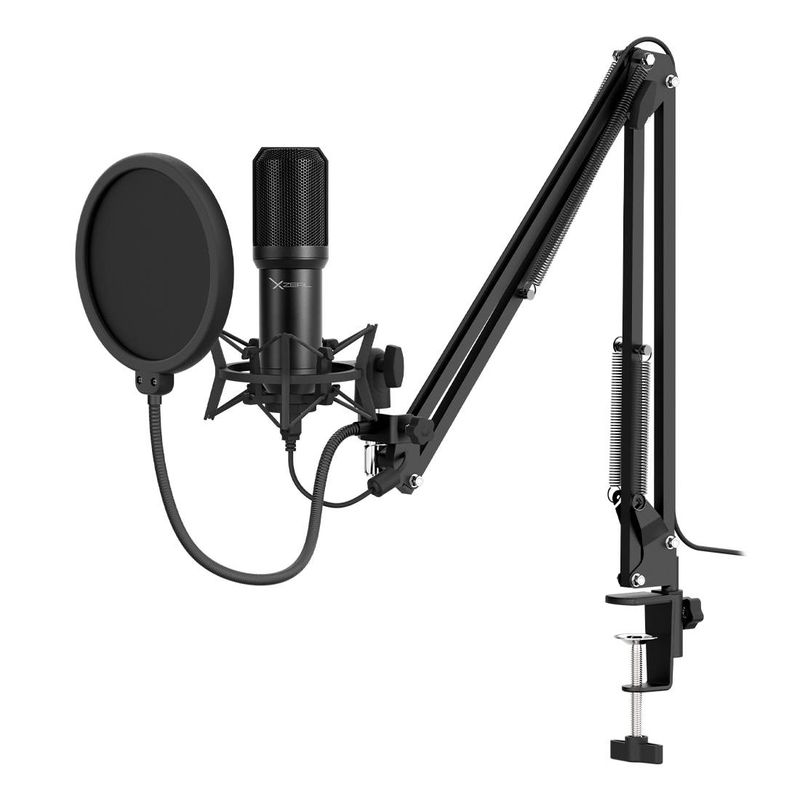 Kit-de-MICROFONO-C-SOPORTE-XZ260-NEGRO.-XZKMC1B---