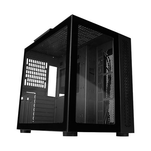 Gabinete GAME FACTOR CSG700 - Midi-Tower, PC, Acero, Vidrio templado, ATX, EATX, ITX, micro ATX, Negro