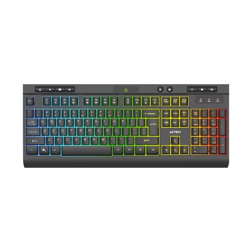 Teclado Alámbrico Led AUREAN PRO TA477G Acteck Advanced Series -