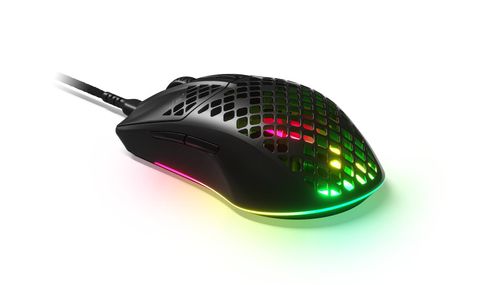 Mouse Para Juegos SteelSeries Aerox 3 Wireless. Súper Ligero. Sensor óptico de Aire TrueMove de 18.000 CPI. Diseño Ultraligero de 68 g Resistente al A