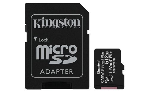 Kingston Technology Canvas Select Plus 512 GB SDXC UHS-I Clase 10