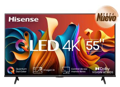 Hisense 55QD6N Televisor 139.7 cm (55") 4K Ultra HD Smart TV Wifi Negro 350 cd / m²
