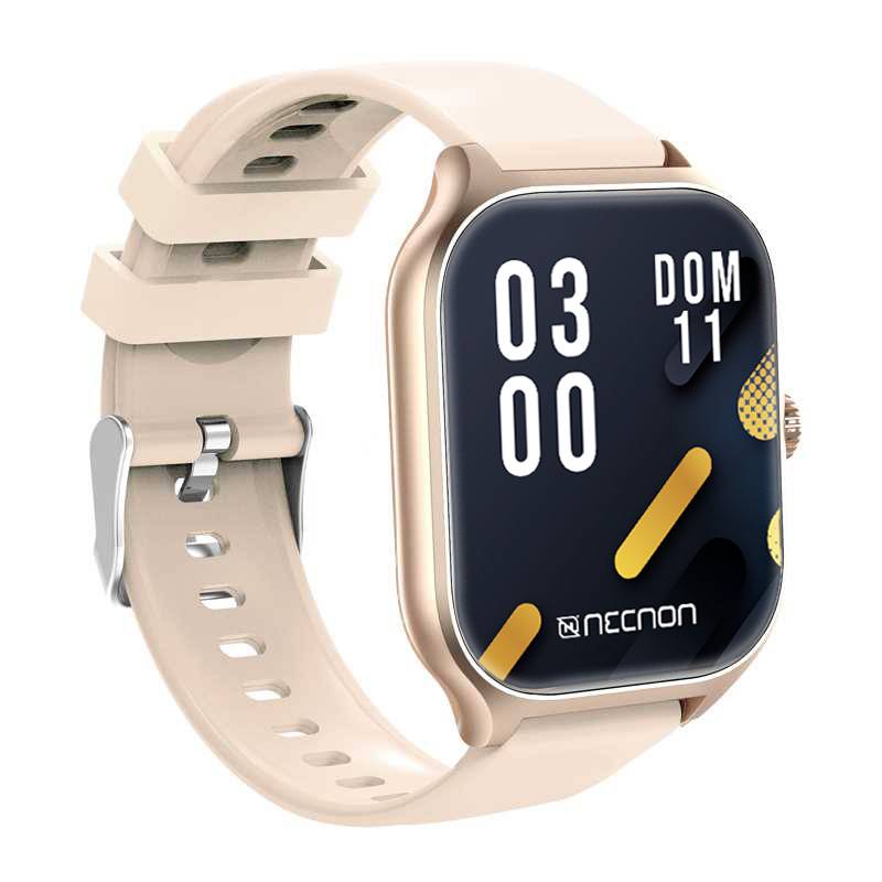 SMARTWATCH-NSW-101-2.01--IP67-BT-5.0-APP-FITPRO-BAT-180-mAH-MIDE-CALORIAS-FC-CON-VIBRACION-MULTIMEDIA-FUNCION-BUSCAR-Y-FOTOS-A-DISTANCIA-BEIGE-DORADO-
