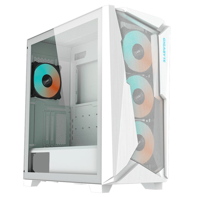 Gabinete--GIGABYTE-GB-C301GW---Midi-Tower-PC-Plastico-Acero-Vidrio-templado-ATX-EATX-Micro-ATX-Mini-ITX-Blanco