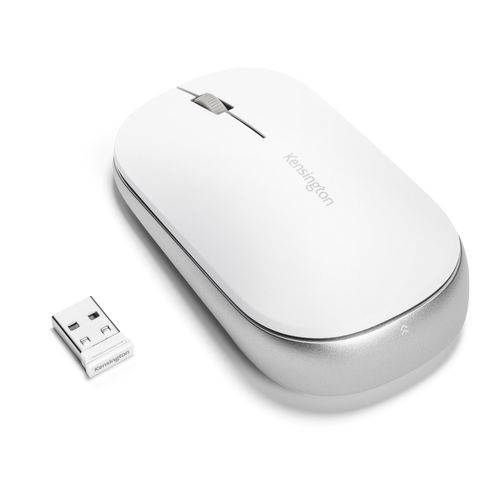 Kensington Mouse con conexion inalámbrica dual SureTrack (blanco)