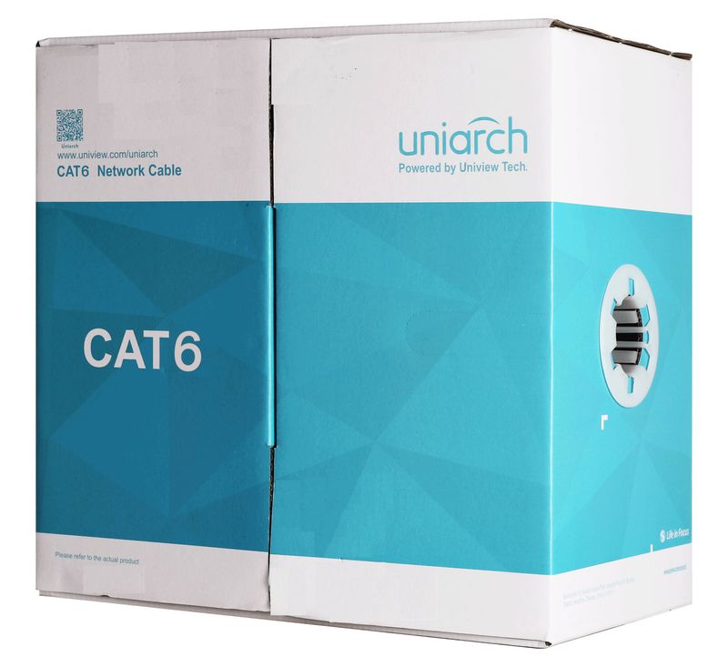 Cableado-UTP-Cat6-100-mts.-UNV--CAB-6-CCA--Forro-PVC-Azul---4-Pares-Calibre-23-AWG---100--Cobre---Uso-Interior---
