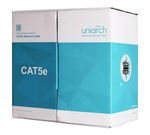 Cableado-UTP-Cat5e-UNV--CAB-LC2100A-IN--Forro-PVC-Azul---4-Pares-Calibre-23-AWG---100--Cobre---Uso-Interior---