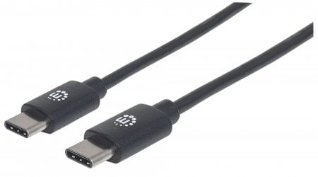 Cable-USB-C-MANHATTAN-354868---USB-C-USB-C-0-5-m-Negro