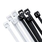 cincho-BROBOTIX-6006559---Brida-de-entrada-paralela-Nylon-Blanco-y-Negro-70-mm-200-mm