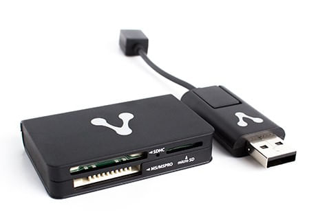 Vorago CR-300 lector de tarjeta USB/Micro-USB Negro