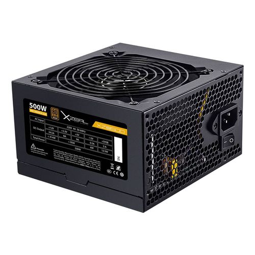 FUENTE DE PODER XZ500 ATX 500W NEGRO. XZPS500B -