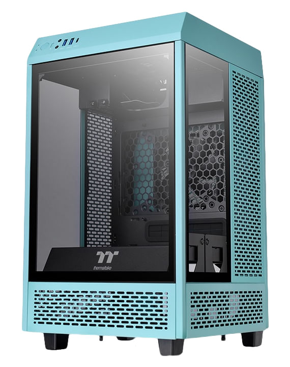 Gabinete--THERMALTAKE-The-Tower-100-Turquoise-Mini-Chassi---Mini-Torre-Gabinete-Mini-ITX-Turquesa