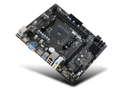Motherboard-ECS-A520AM4-M3D---DDR4-SDRAM-64-GB-AMD-Socket-AM4-Micro-ATX