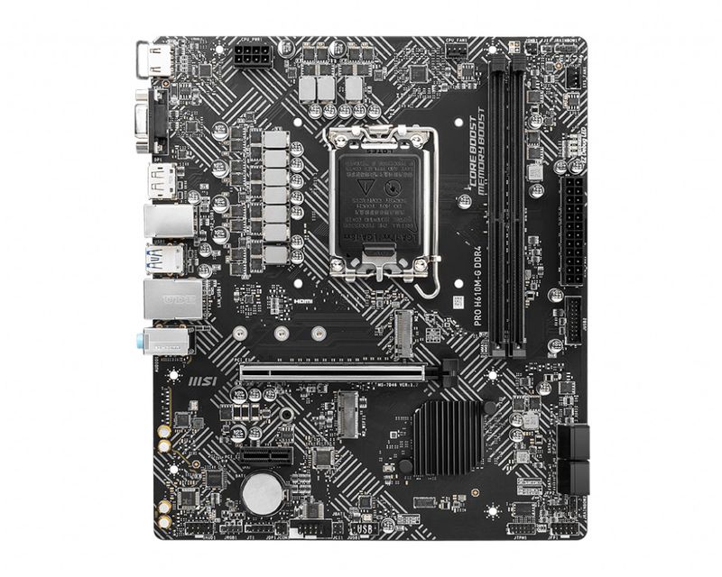 Motherboard-MSI-PRO-H610M-G---64-GB-Intel-LGA1700-Micro-ATX