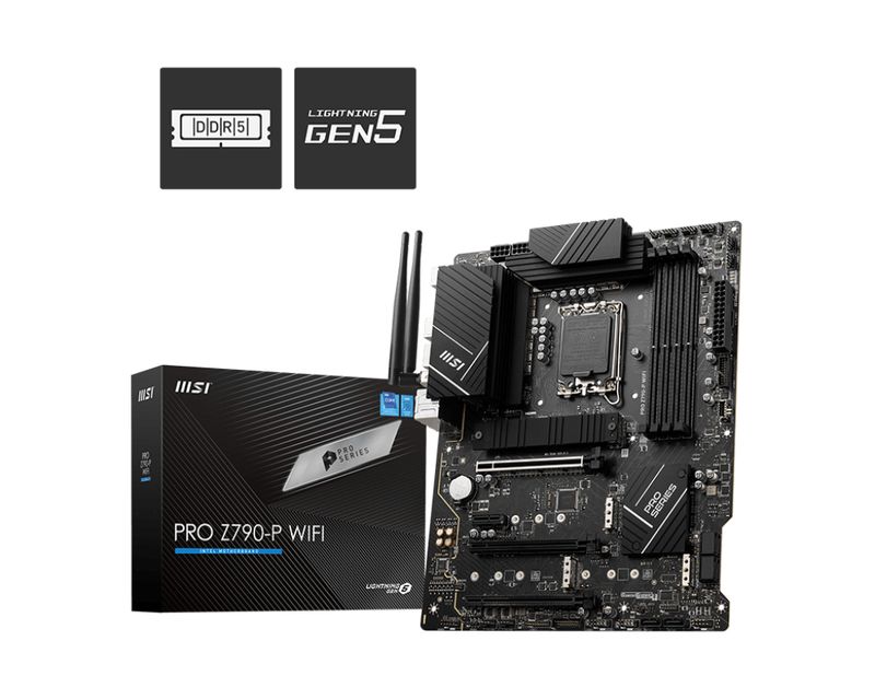 Motherboard-MSI-PRO-Z790-P-WIFI---Intel-Chipset---Socket-LGA-1700