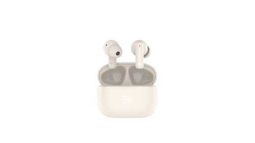 AUDIFONOS IN-EAR NTWS-103 BLUETOOTH 5.3 TWS SUPER BASS MANOS LIBRES HASTA 5 HRS DE DURACIÓN - 4 INDICADORES DE CARGA EN DOCK, BEIGE