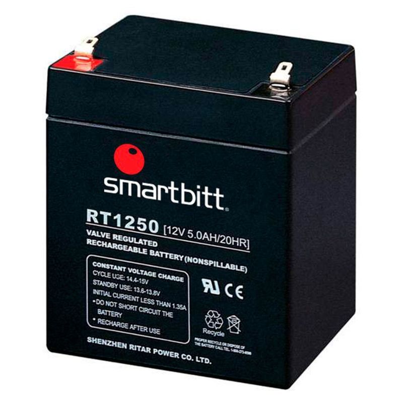 Bateria-de-Reemplazo-SMARTBITT-SBBA12-5---Negro-12-V-5-Año-s--5-AH-Plomo-acido