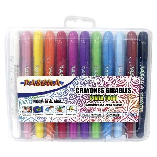 Crayón para Foamy Estuche con 12 Piezas