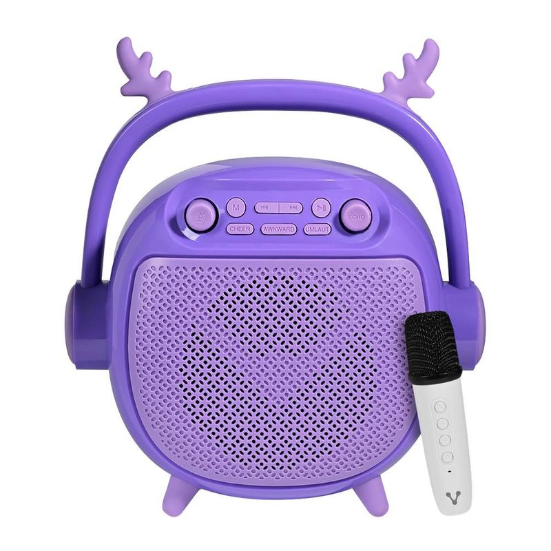 BOCINA-VORAGO-BSP-205-BLUETOOTH---MSD---USB---3.5MM-MICROFONO-CON-MODOS-DE-VOZ-COLOR-PURPURA---