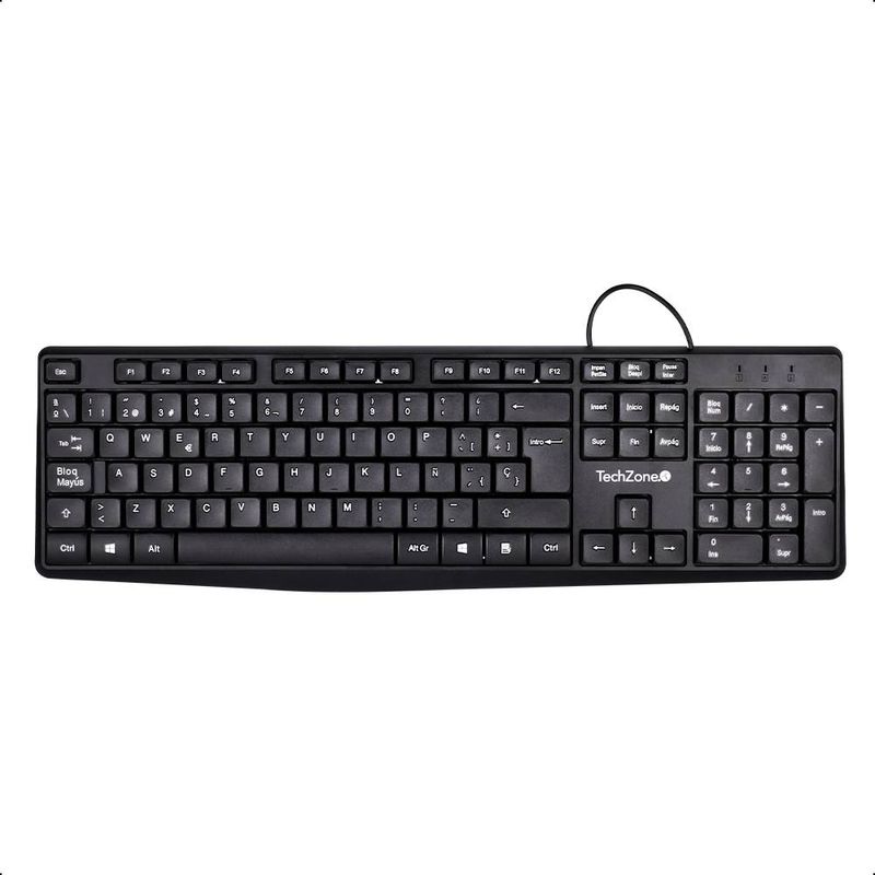 Teclado-Alambrico-Techzone-TZACTA04-color-negro---tipo-QWERTY-con-indicadores--numerico-mayuscula-y-bloqueo-de-desplazamiento-105-teclas