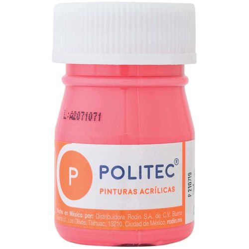 Pintura Acrílica Coral Frasco con 20 ml Politec 344