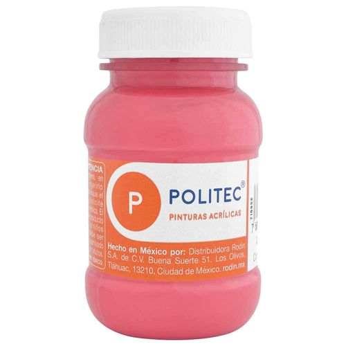Pintura Acrílica Coral Frasco con 100 ml Politec 34436