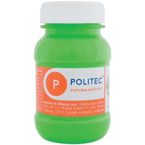 Pintura Acrílica Lima Frasco con 100 ml Politec 34535