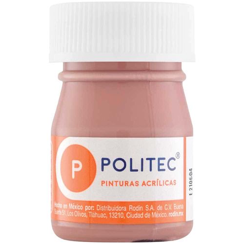 Pintura Acrílica Palo Rosa Frasco con 20 ml Politec 338
