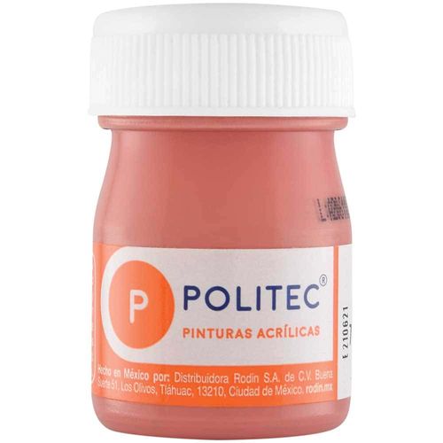 Pintura Acrílica Rosa Frasco con 20 ml Politec 321