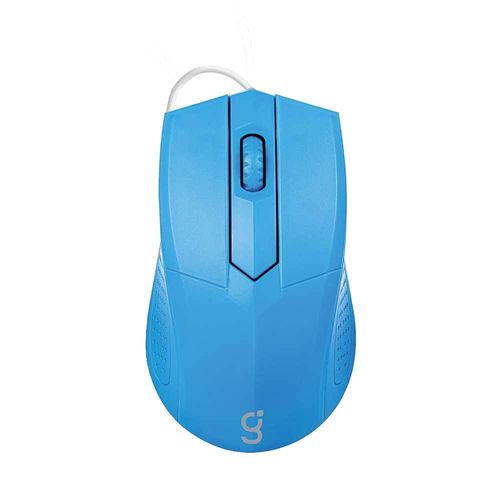 Mouse Alámbrico Azul de 1,000 DPI Green Leaf 18-8650BL
