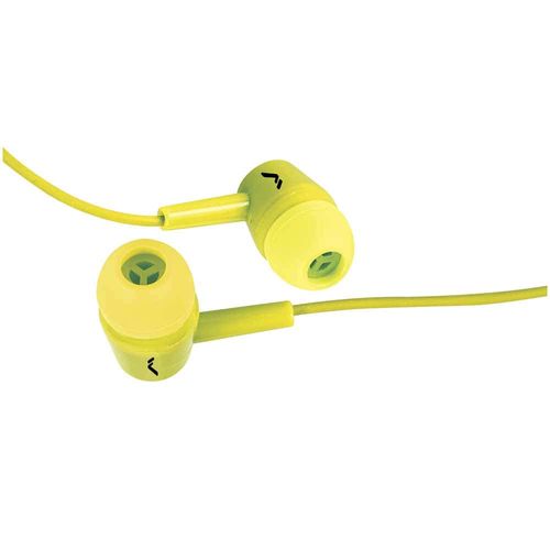 Audífonos Alámbricos In-Ear Manos Libres Entrada Aux 3.5 mm Amarillo Mitzu MH-0035YL