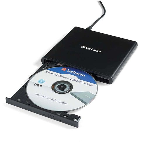 Grabadora (Quemador) Externo de CD y DVD Slimline USB Verbatim VB98938