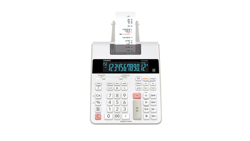 Calculadora para Escritorio de 12 Digitos con Impresion Casio FR 2650RC