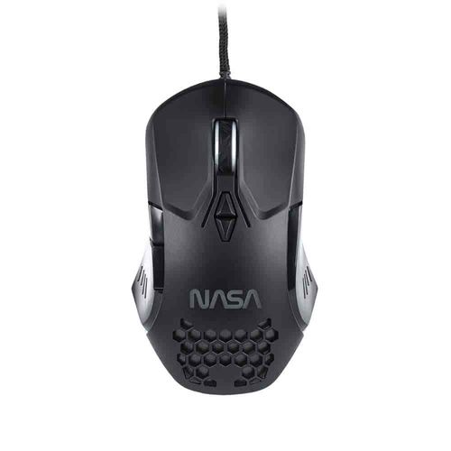 Mouse Alámbrico Gamer Negro 6400 DPI NASA