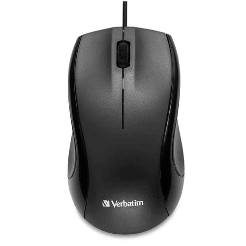 Mouse Alámbrico Negro de 1,000 dpis Verbatim VB99728