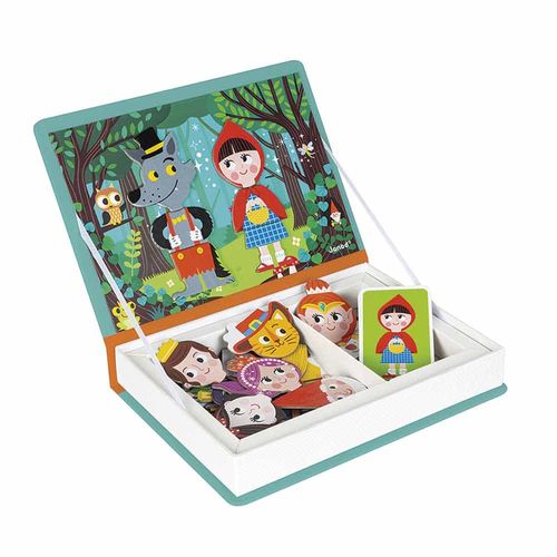 Magnetibook Cuentos con 30 Imanes Juego de Madera para Niños Janod J02588