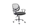 Silla-Secretarial-NEXTEP-NE-650S-Altura-Ajustable-y-Reclinable-Giratoria-y-Cromada---Color-Negro