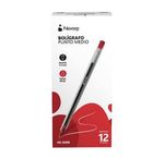 Boligrafo-Nextep-NE-060R-punta-0.1-color-Rojo-con-12-piezas---