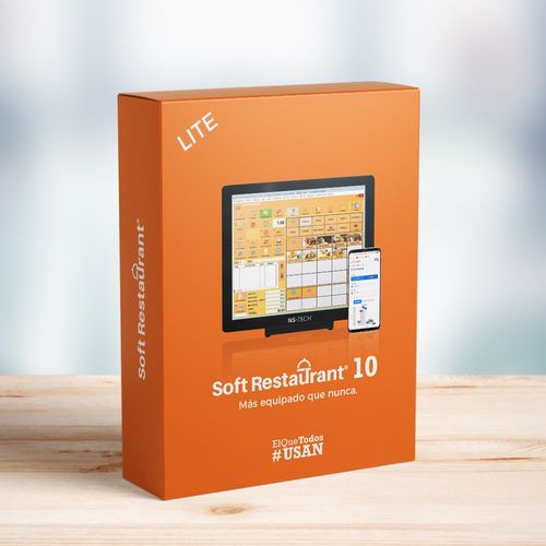 Soft Restaurant®10 Lite Renta Anual 2 Nodos.(SR-10LITE-RA)  Software de administración  y Punto de venta para negocios gastronómicos EXCLUSIVO RENOVAC